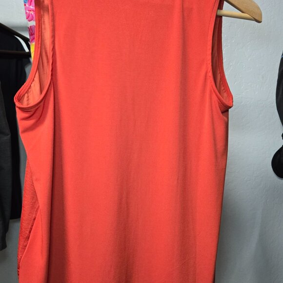 Banana Republic Sleeveless Button-Down Top XS – Vibrant Orange - Picture 4 of 10